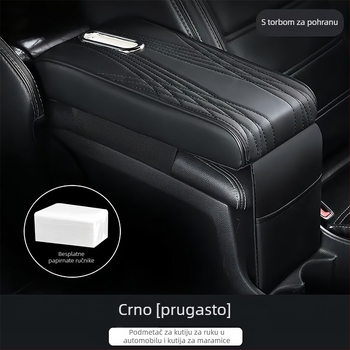 Kožna naslonska jastučnica automobila s pretincom za maramice, višefunkcionalna, prilagodljiva — Xunliang Auto Supplies