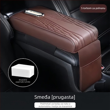 Kožna naslonska jastučnica automobila s pretincom za maramice, višefunkcionalna, prilagodljiva — Xunliang Auto Supplies