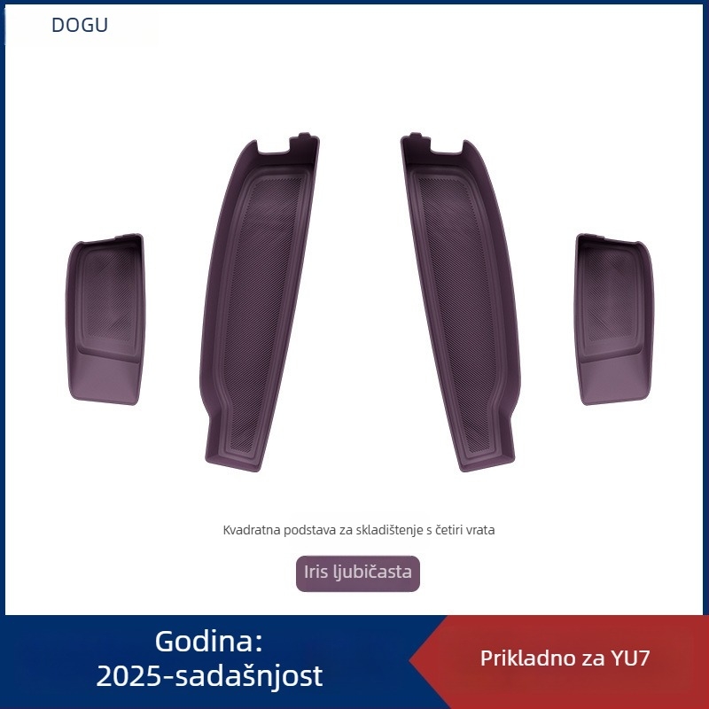 Protuklizna podloga za vrata automobila Yu7, četverovratni, plastika, 300 g, prilagodljivo