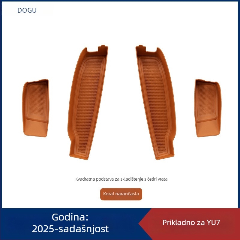 Protuklizna podloga za vrata automobila Yu7, četverovratni, plastika, 300 g, prilagodljivo