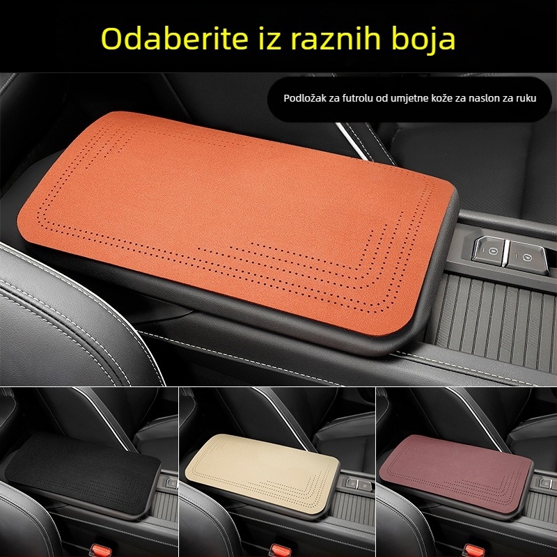 Auto naslonjač za ruku od velura – Univerzalna verzija, protuklizna, sklopiva, prilagodljiva; Podrijetlo Zhejiang; Značka City Flag