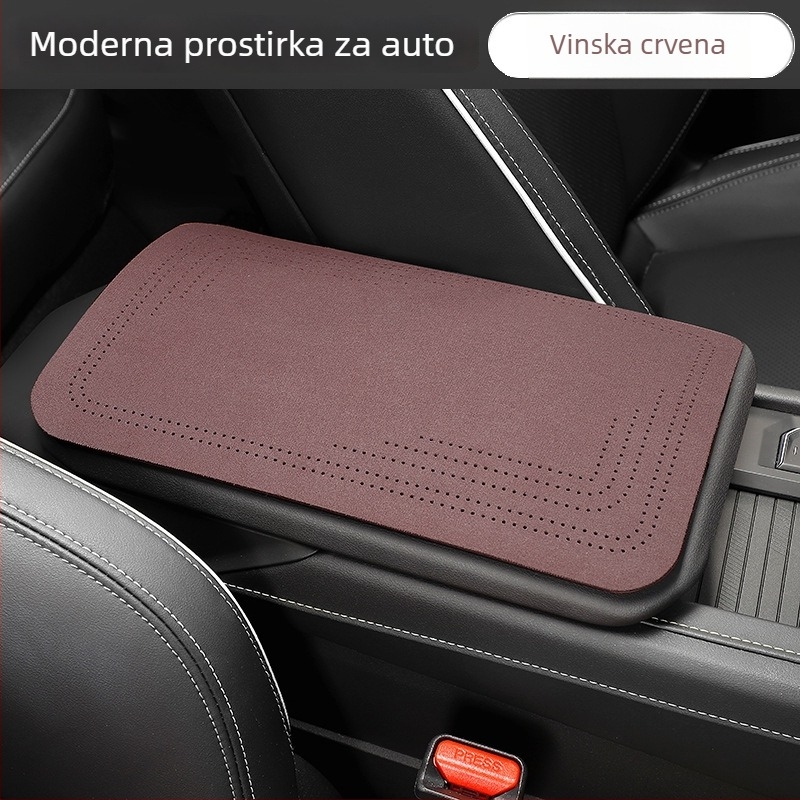 Auto naslonjač za ruku od velura – Univerzalna verzija, protuklizna, sklopiva, prilagodljiva; Podrijetlo Zhejiang; Značka City Flag