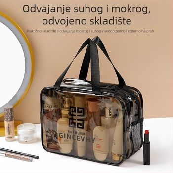 Torba za kozmetiku P3959, PU materijal, vodootporna, oblik: ručna torba, stil modern i minimalistički