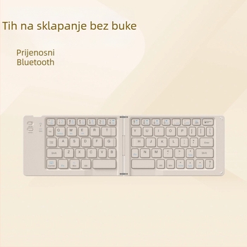 Dualno-sklopiva Bluetooth tipkovnica za pametne telefone i tablete, prijenosna ergonomska bežična tipkovnica s opcijom ispisa logotipa