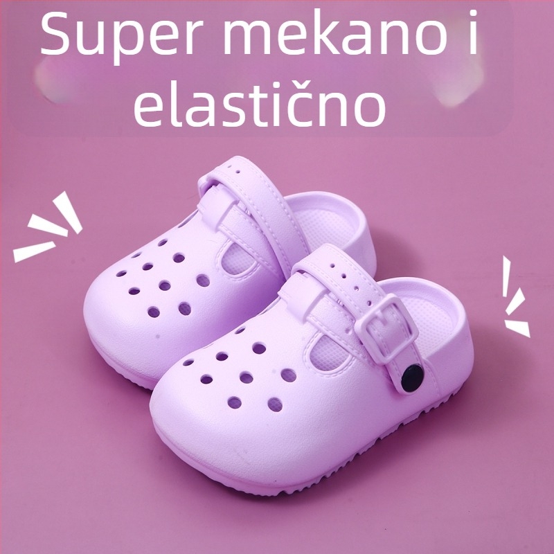 Nove dječje EVA sandale u crtanom stilu s mekanim osjećajem hodanja, unisex, ljeto, protuklizni s otvorima dizajn