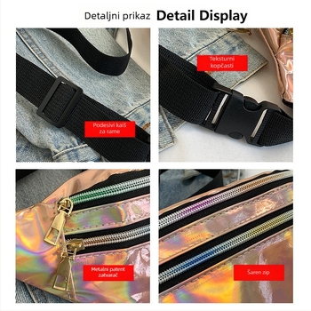 Muška torbica za pojas, street stil, PU koža, vodootporna, podstava od poliester, crossbody dizajn