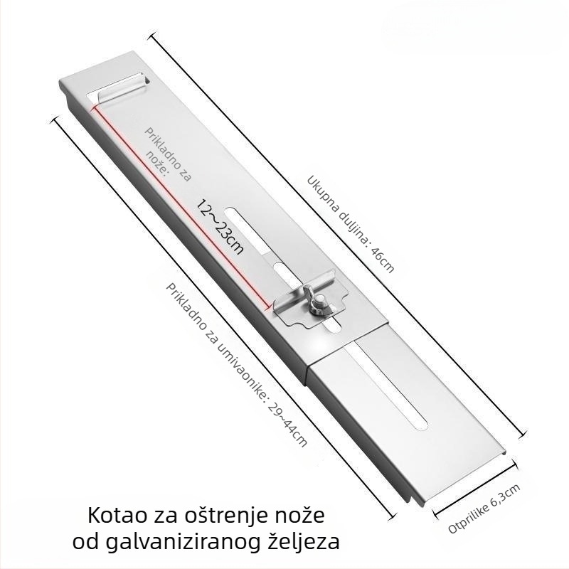 Stalak za oštrenje noževa od nehrđajućeg čelika s podesivim držačem za sudoper, univerzalna primjena, moderni minimalistički stil, Xu Niu, lansiran 2024.