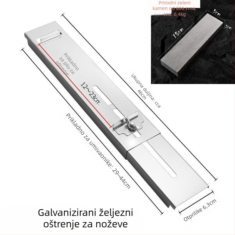 Stalak za oštrenje noževa od nehrđajućeg čelika s podesivim držačem za sudoper, univerzalna primjena, moderni minimalistički stil, Xu Niu, lansiran 2024.