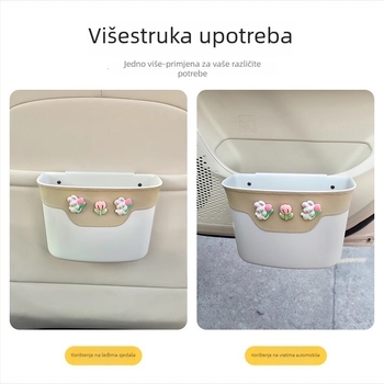 Kožna bočna kutija za pohranu na vrata automobila, viseća, vodootporna, za kišnicu i smeće, univerzalna kompatibilnost