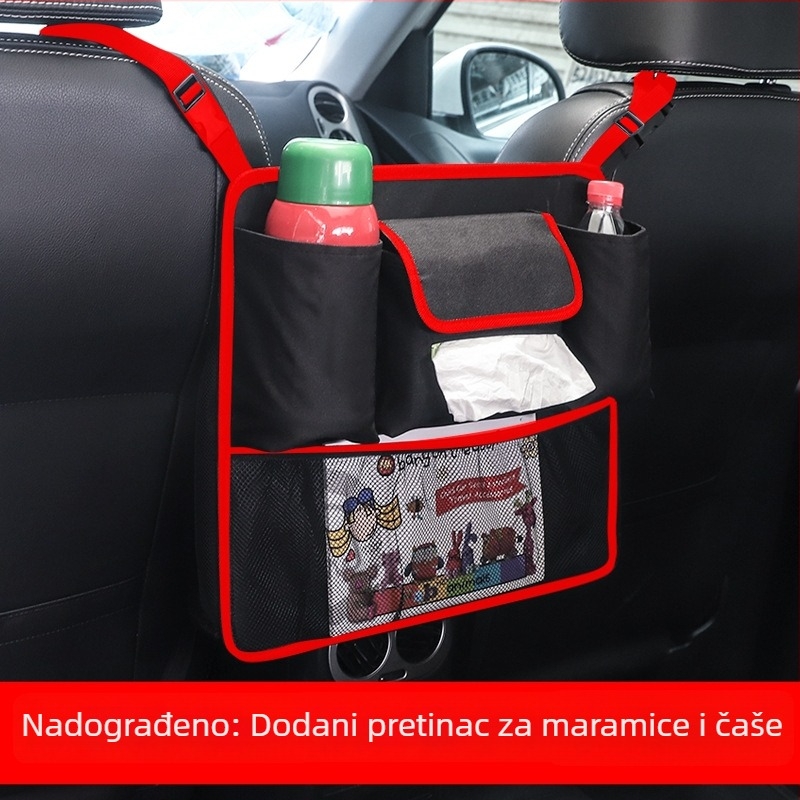 Torba za pohranu u automobilu, Oxford tkanina, viseći tip, vodootporan, kapacitet 1000 ml
