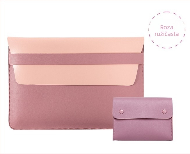 MacBook zaštitna torbica s unutarnjom džepom za računalo — PVC vanjski dio, podstava od sintetičke kože, vodootporna i otporna na trošenje