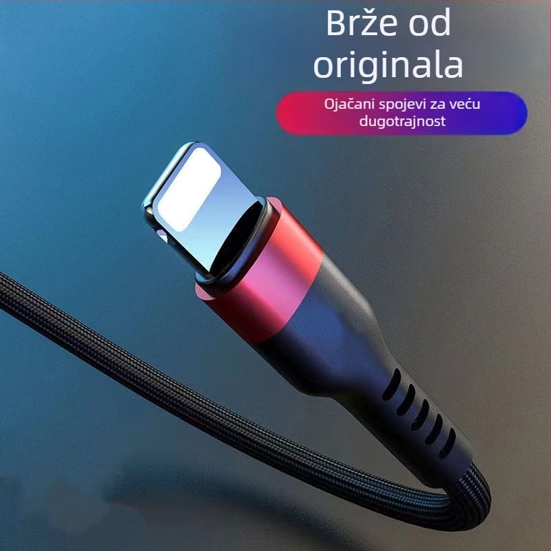 Kofi show USB-C kabel za punjenje – brzo punjenje, aluminijska legura, maksimalno 100W, Type-C sučelje, jednostrani konektor