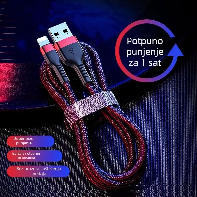 Kofi show USB-C kabel za punjenje – brzo punjenje, aluminijska legura, maksimalno 100W, Type-C sučelje, jednostrani konektor
