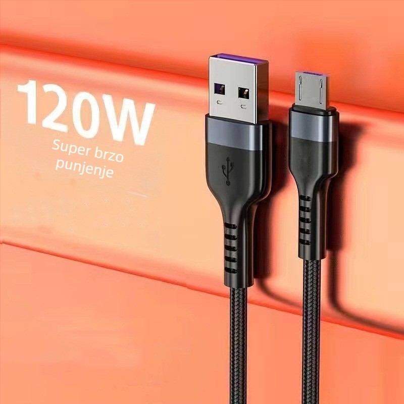 Kofi show USB-C kabel za punjenje – brzo punjenje, aluminijska legura, maksimalno 100W, Type-C sučelje, jednostrani konektor