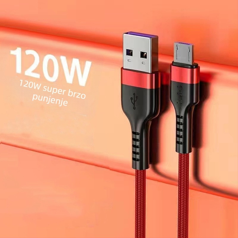 Kofi show USB-C kabel za punjenje – brzo punjenje, aluminijska legura, maksimalno 100W, Type-C sučelje, jednostrani konektor