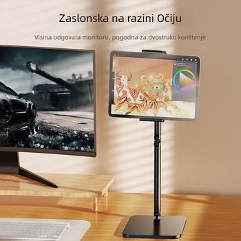 Držač za tablet s konzolnim ramenom za korištenje u kreveti, stolni stalak za selfie/uživo, 1 kg, 2024 novi model