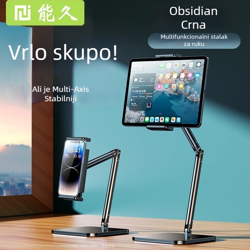 Držač za tablet s konzolnim ramenom za korištenje u kreveti, stolni stalak za selfie/uživo, 1 kg, 2024 novi model