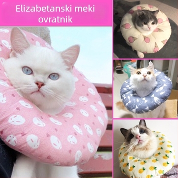 Mekana Elizabethanska ogrlica za kućne ljubimce – za mačke i zečeve, zaštita od lizanja i grizenja
