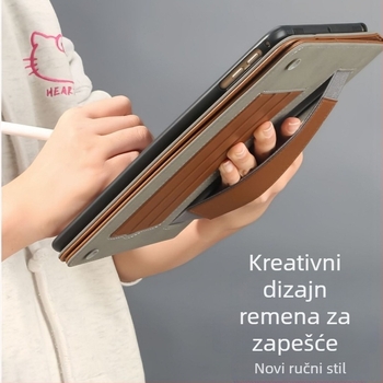 Zaštitna kožna futrola za Apple iPad Pro 11 i tablete od 10,2/10,9 inča, s Air7 držačem i pretincem za kartice