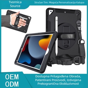 Zaštitna futrola za tablet Apple iPad 10.2, TPU materijal, otporna na udarce, otporna na habanje, otpornost na pad, s ugrađenim stalkom