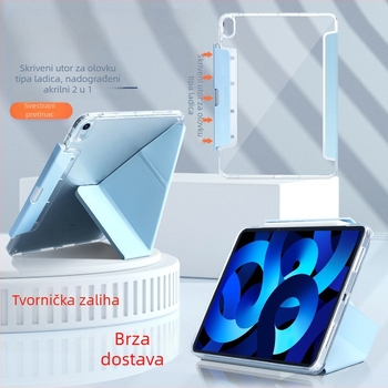 Prozirni zaštitni kućište za Apple iPad Air, 10,2 inča, otporno na udarce, magnetsko zatvaranje