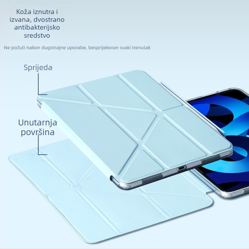 Prozirni zaštitni kućište za Apple iPad Air, 10,2 inča, otporno na udarce, magnetsko zatvaranje