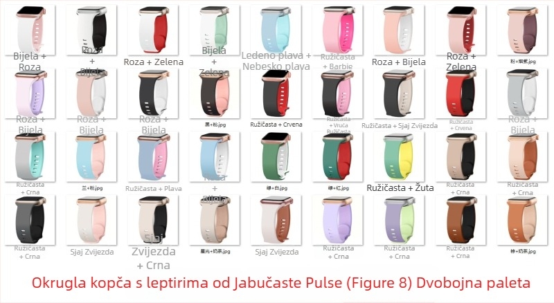 Silikonska narukvica za Apple Watch s graviranim dizajnom zamka u parka stilu i kopčom leptir