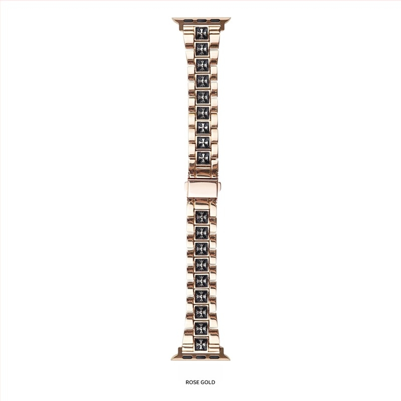 Remen za Apple Watch od cinka legura, širina 20 mm, kompatibilan s veličinama 38/40/41/42/44/45/49 mm, moderan stil, kopča leptir