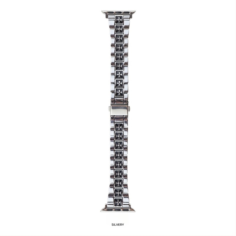 Remen za Apple Watch od cinka legura, širina 20 mm, kompatibilan s veličinama 38/40/41/42/44/45/49 mm, moderan stil, kopča leptir
