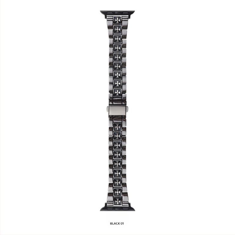 Remen za Apple Watch od cinka legura, širina 20 mm, kompatibilan s veličinama 38/40/41/42/44/45/49 mm, moderan stil, kopča leptir