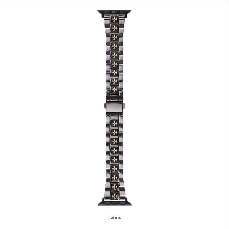 Remen za Apple Watch od cinka legura, širina 20 mm, kompatibilan s veličinama 38/40/41/42/44/45/49 mm, moderan stil, kopča leptir