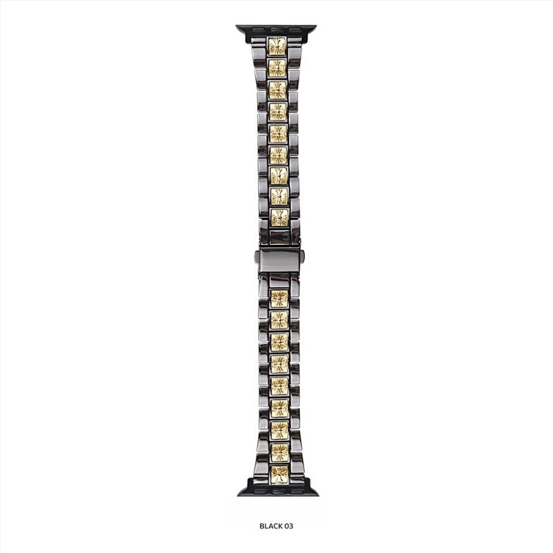 Remen za Apple Watch od cinka legura, širina 20 mm, kompatibilan s veličinama 38/40/41/42/44/45/49 mm, moderan stil, kopča leptir