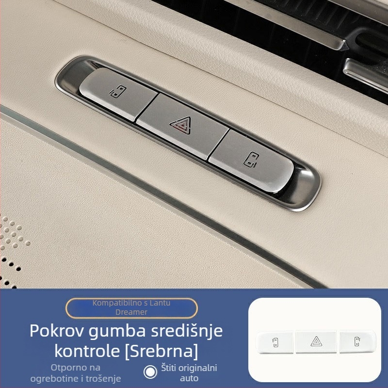 Lantu Dreamer unutarnje tipke naljepnice - dekorativne naljepnice od aluminijske legure za rasvjetu volana