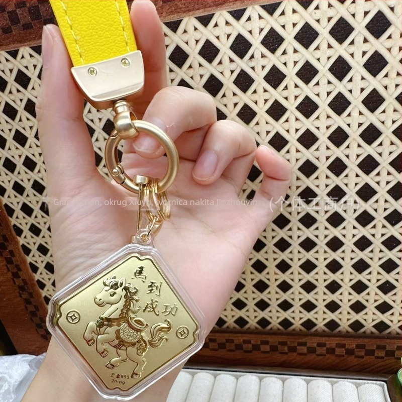 Privjesak za ključne lanac za telefon, stil morske školjke, materijal s udjelom zlata, privjesak za torbu