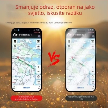 iPhone 17 Pro 3D zakrivljeno AR zaštitno staklo od kaljenog stakla s punim ljepilom, visoka prozirnost, za iPhone 17/16