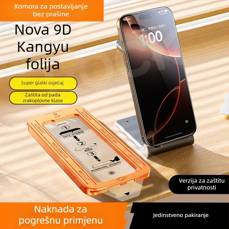 Ljubičasta zaštita očiju od kaljenog stakla – zaštita cijelog zaslona i privatnost za iPhone 14 Pro Max