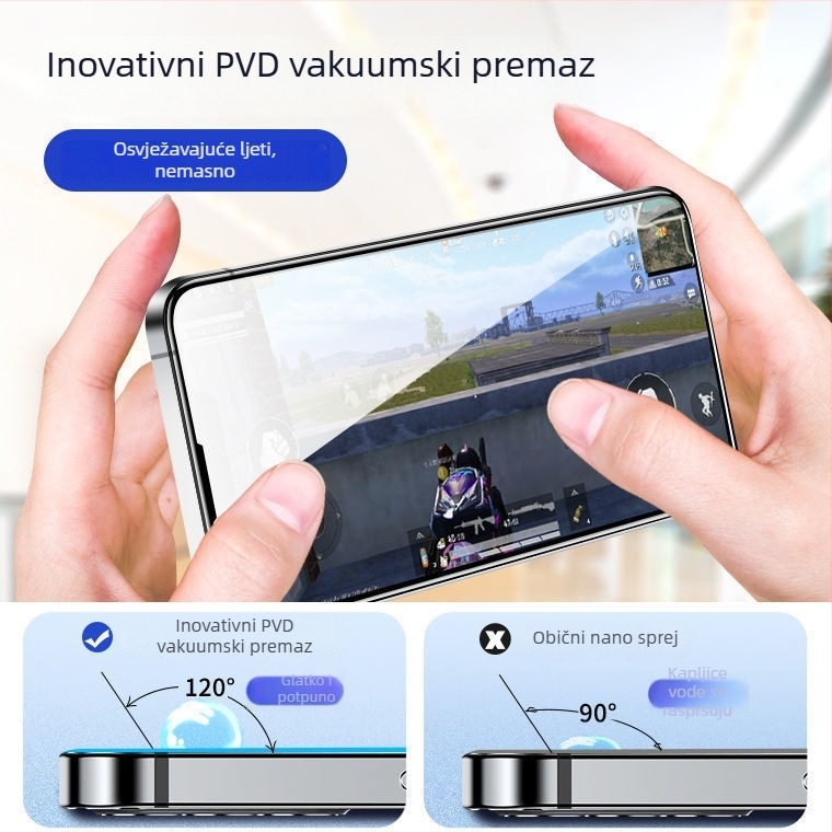Zaštitno staklo od kaljenog stakla s anti-peep, potpuno pokriće za iPhone X/XR/XS Max i 12/11 Pro – HD
