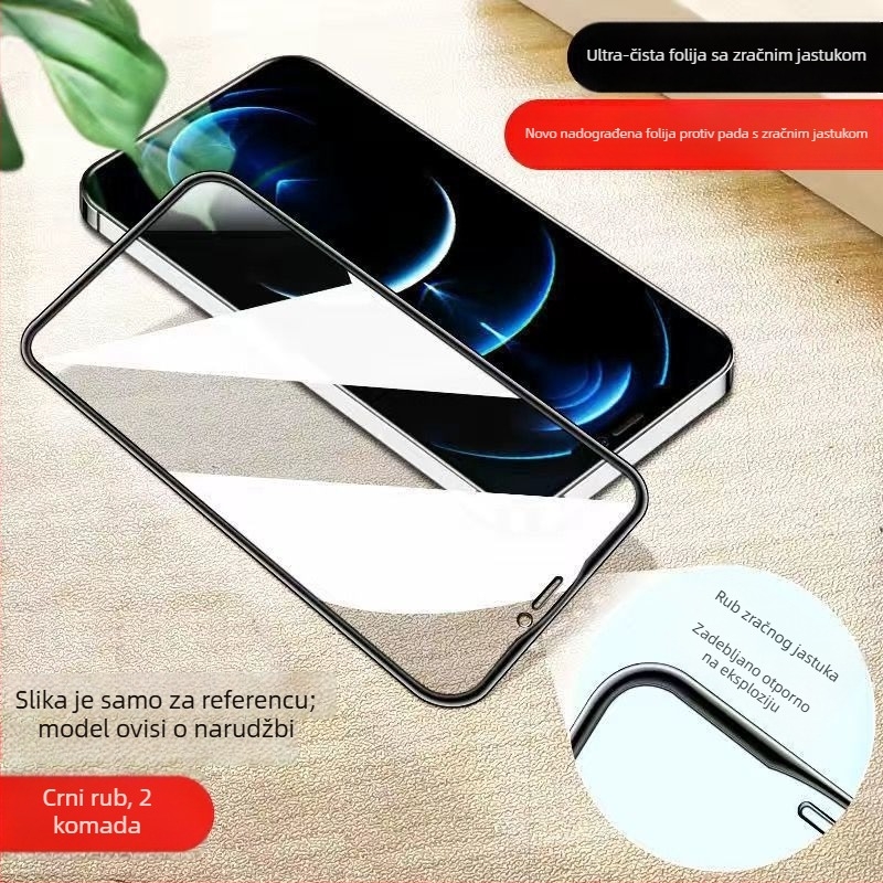 Zaštitno staklo od kaljenog stakla s anti-peep, potpuno pokriće za iPhone X/XR/XS Max i 12/11 Pro – HD