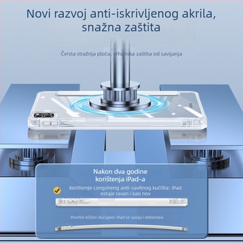 Zaštitna maska za iPad Air 7, iPad Pro 11 s pretincom za stylus i iPad mini 6 — imitacija kože; otporna na udarce, odvodi toplinu, otisci prstiju otporni; toplinsko tlačenje