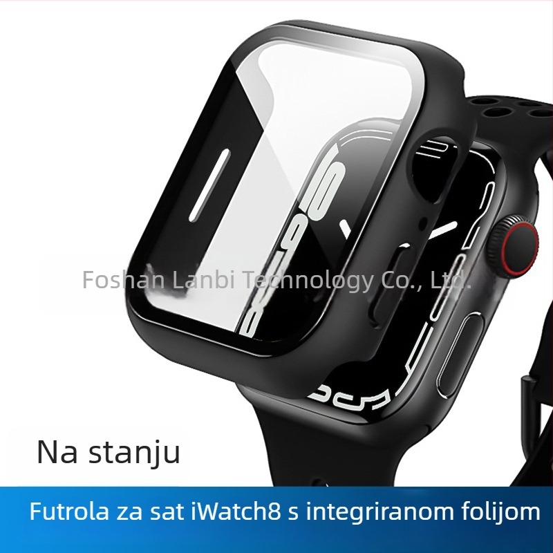 Zaštitna maska za Apple Watch s integriranom zaštitom zaslona, potpuno kućište kompatibilno sa serijama 2–7, otpornost na padove
