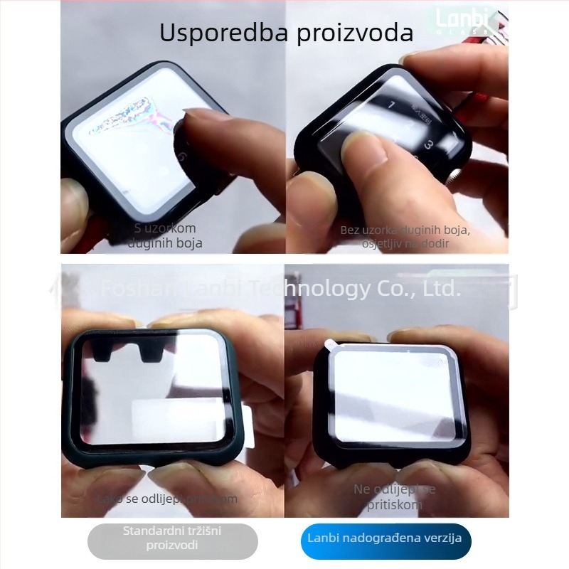 Zaštitna maska za Apple Watch s integriranom zaštitom zaslona, potpuno kućište kompatibilno sa serijama 2–7, otpornost na padove