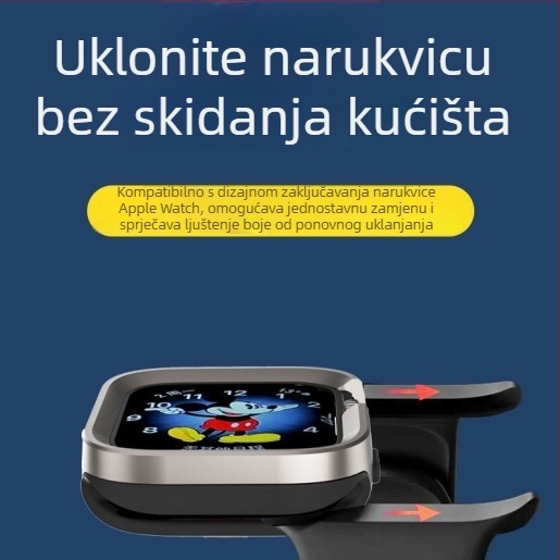 Metalni zaštitni kućište za Apple Watch Ultra – aluminijsko-titanijeva legura + TPU; 0,004 kg; Kod Wgoufeb