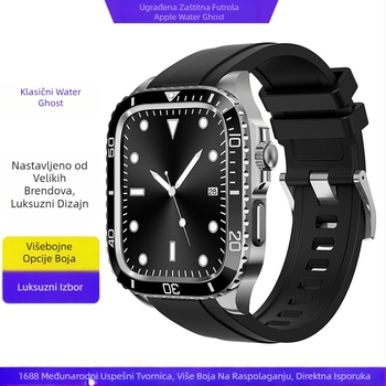 Maska za Apple Watch s oklopom, nehrđajući čelik, 22mm sučelje, leptir kopča, za Apple Watch, Moderna stil