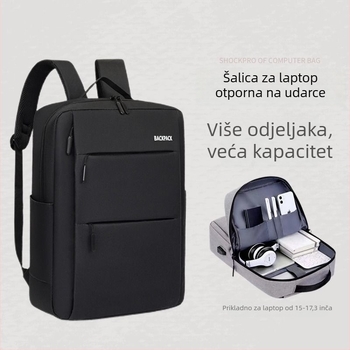 Laptop ranac - PU materijal, podstava od Oxford tkanine, proljeće 2025 izdanje, za muškarce