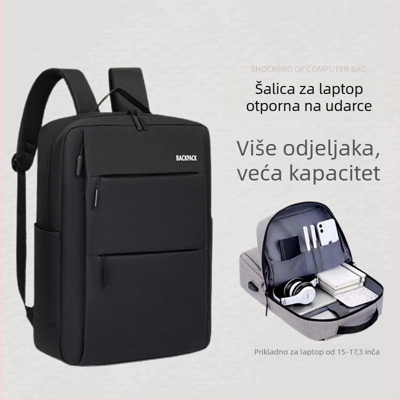 Laptop ranac - PU materijal, podstava od Oxford tkanine, proljeće 2025 izdanje, za muškarce