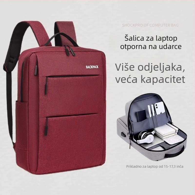 Laptop ranac - PU materijal, podstava od Oxford tkanine, proljeće 2025 izdanje, za muškarce