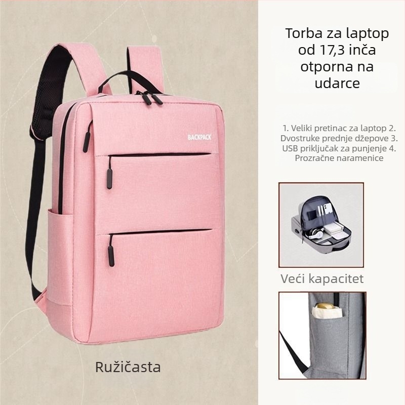 Laptop ranac - PU materijal, podstava od Oxford tkanine, proljeće 2025 izdanje, za muškarce