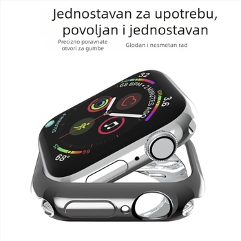 TPU zaštitna futrola za Apple Watch s elektroplatiranim kompletnim pokrivanjem, dizajn s kružnim otvorima, zaštita od padova, kompatibilno s Series 6/SE/7