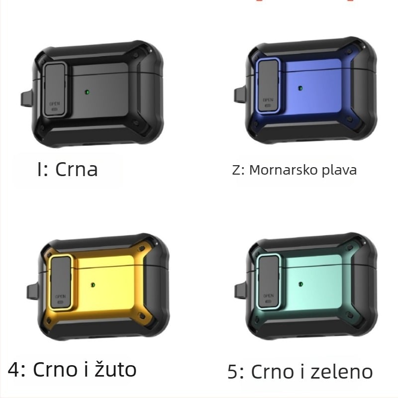 Bumblebee-stil tvrdog kućišta za AirPods Pro 3 - TPU+PC; injekcijsko oblikovanje; kompatibilno s Apple AirPods Pro 3