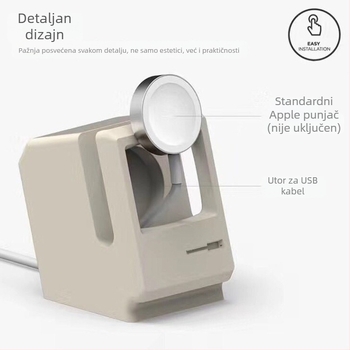 Retro silikonski držač za punjenje Apple uređaja i Apple Watch Ultra baza punjenja